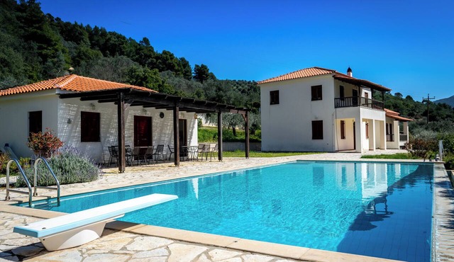 Entire Private Estate with Villa, Guest House & Private Pool at Epidaurus in Archaia Epidauros