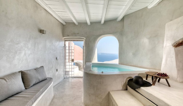 Marble Sun Suite with Hot Tub and Valdera View by Caldera Houses