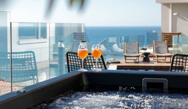 Mezcal Jacuzzi Villa in Chania | Alectrona Living Crete
