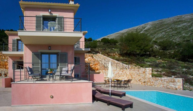 Modern villa, stunning views from every floor, in Agia Efimia