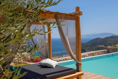 Portoporo villa Ammos with stone-built BBQ area