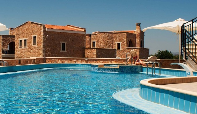 Stone villa common pool