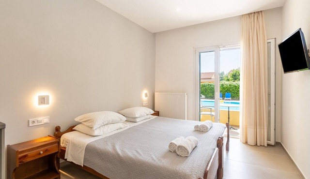 Studio Apartment 'Katerina Pool Studio No5' with Mountain View, Wi-Fi and Air Conditioning in Corfu