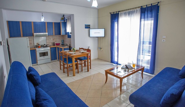 The Blue Apartments and Beach in Pangaio
