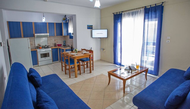 The Blue Apartments and Beach in Pangaio