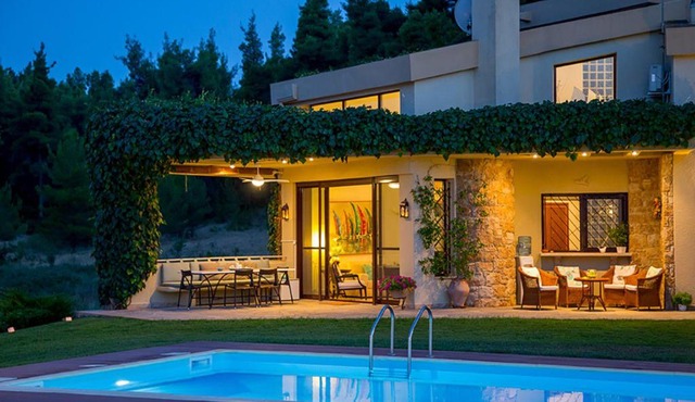 The Sani Jewels, Villa Anna with pool in Kassandra