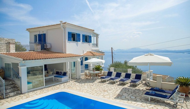 The Summer House, 4 bedroom villa with sea views above Nissaki