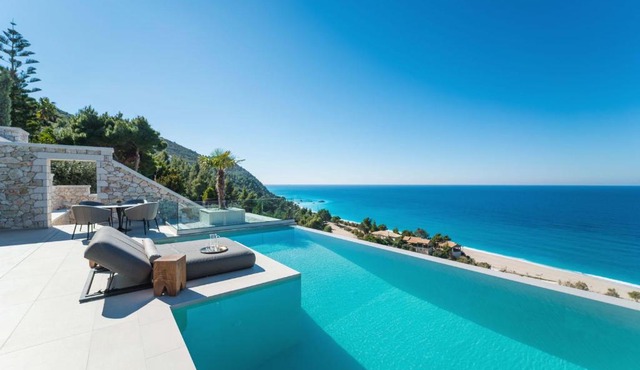 THE WAVE TWIN VILLA 2 KATHISMA BEACH Lefkada in Lefkada