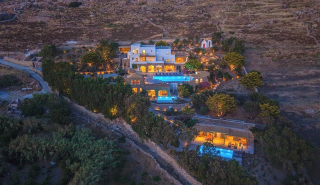 Unrivaled grandeur and absolute seclusion meet infinite Aegean horizons in Mykonos