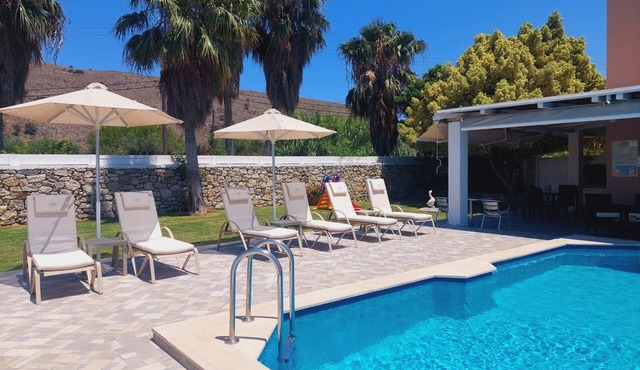 Villa Campos- Less than 5-Min Walk to Kalivaki Beach with private pool