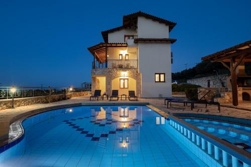 Villa Eleftheria private pool/garden/view/3bdrms/3.5bthrms in Agia