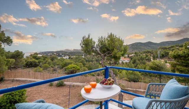 Villa Elisa 6ppl Poseidon Temple View Sounio in Athens