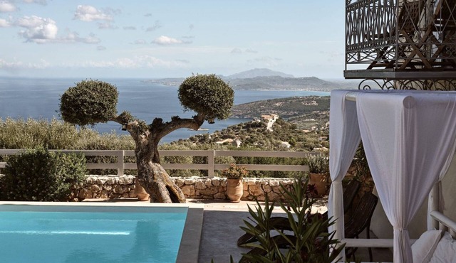 Villa Rheline, Divine Sea Views, Private Pool, Spacious Furnished Terrace,. in Zakynthos