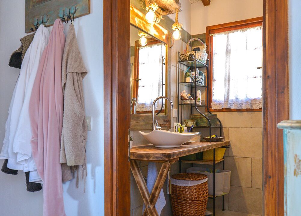 Paleros Villa | Traditional, rustic, seafront villa, just steps away from the beach.