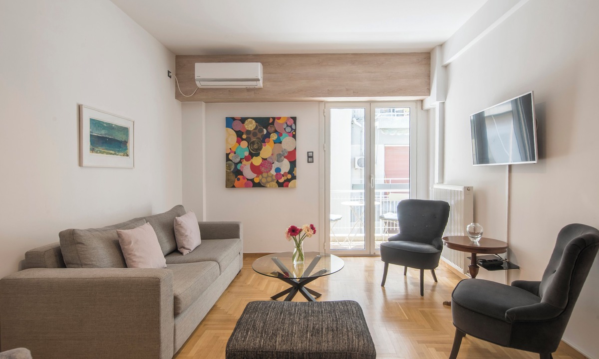 Pangrati Condo | Delightful Stylish Two Bedroom Condo, Hip Area of Central Athens