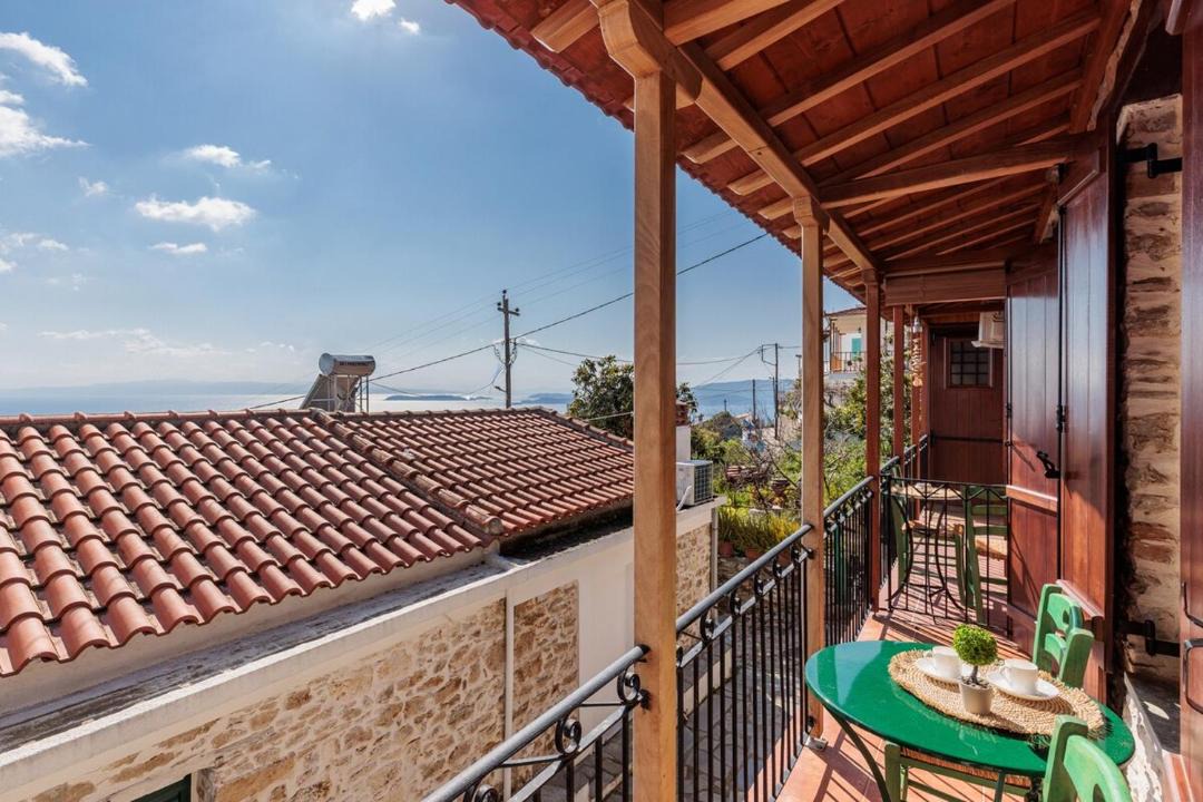 Glossa House | Lithos House tiny house-wifi-village & sea view