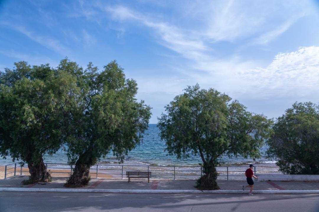 Kato Galatas Apartment | Stylish Coastal Retreat-10 Steps from Sandy Beach