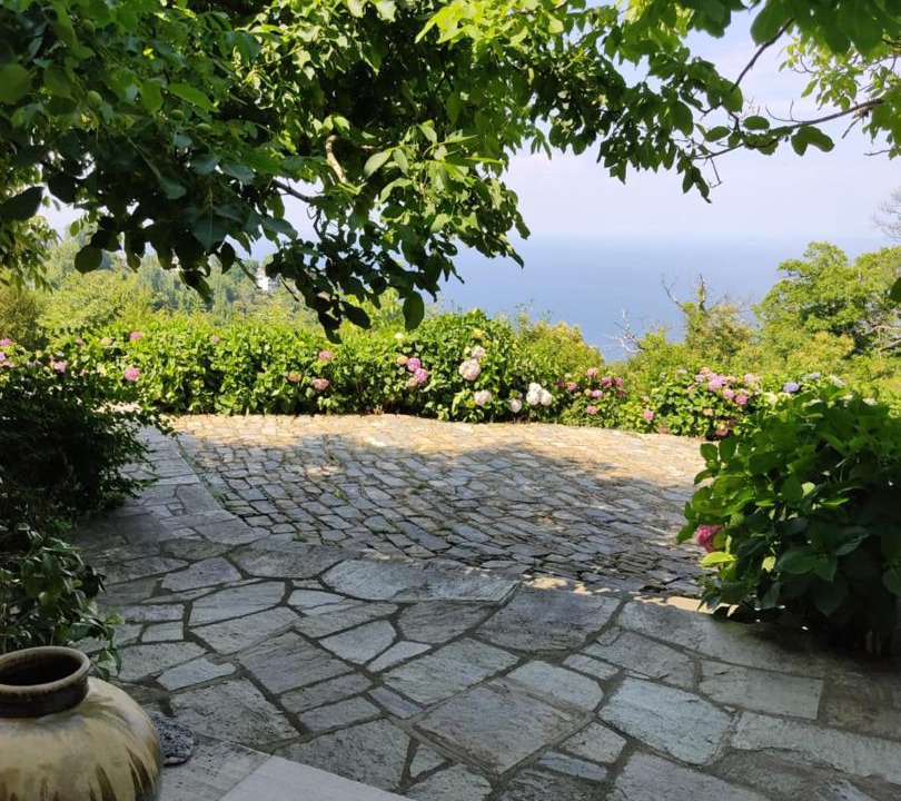 Zagora-Mouresi Villa | White stone house with great sea view