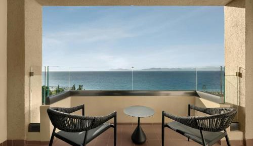 Aegean Suite, 1 Bedroom 2 room Suite, 1 King, Sofa bed