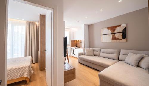 One-Bedroom Apartment with Balcony and Mountain View  