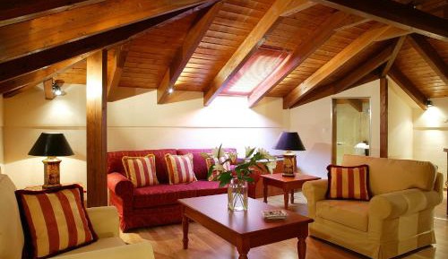 Family Studio Attic with Fireplace