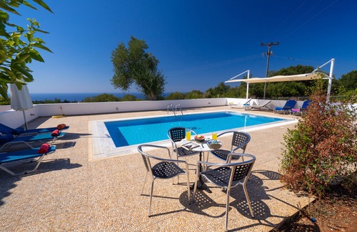 Markoulata Villa | Spyros Villa near Fiskardo, Private Pool Overflow 4x8m, panoramic sea view