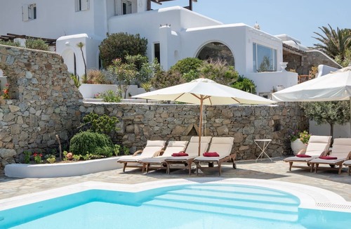 Mykonos Town Villa | Walking distance to town. Stunning view of the Sunset, Sea and Mykonos Town.