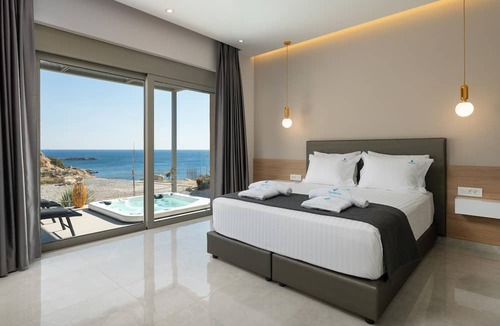 Stegna Villa | Villa Aquamarine beachfront Rhodes