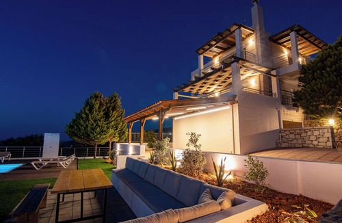 Kokkini Chani Villa | Villa Pelagos View, Privite pool, 4 Bedroom, Quite Place