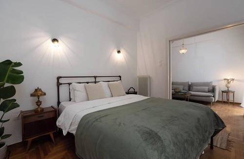 Exarhia Apartment | 2BR Vintage & Artistic Retreat in Athens heart