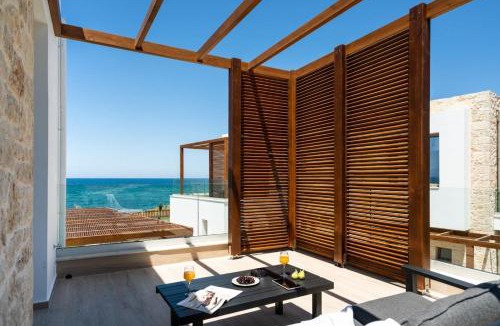 Rethymno Villa | Lux Villa Nymphes Dioni, 30m from beach with Pool, BBQ and Play Area