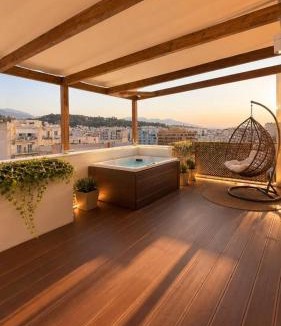 Zavlani Apartment | The Boheme Loft - Heated Jacuzzi and Sea View