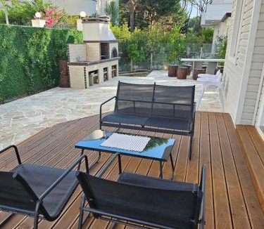 Golem Villa | Beachfront BLUE WAVE SPA VILLA with a private pool in Qerret, Albania