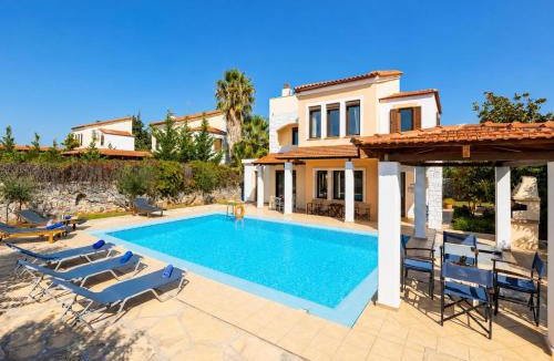 Kefalas Villa | Ekklisies Tria Large Private Pool AC WiFi