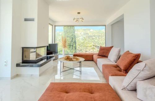 Kalamata Villa | Villa Sadova Private pool Panoramic view