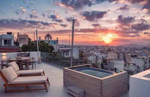 Dafni Villa | Acropolis & Sea View Villa with Whirlpool & BBQ