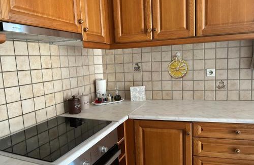 Meligalas Apartment | Lemon & Light Bright Apartment with View and Fireplace