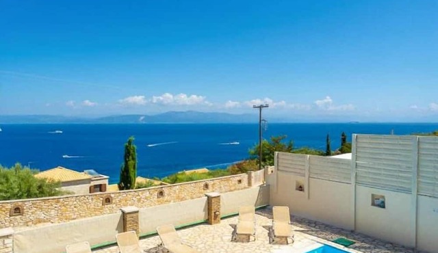 Villa Anastasia Large Private Pool Walk to Beach Sea Views A C Wifi Car Not Required - 2248 in Paxos