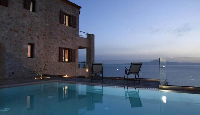 Villa Dafni - Infinite Sea Vistas w/ Private Pool in Kalamata
