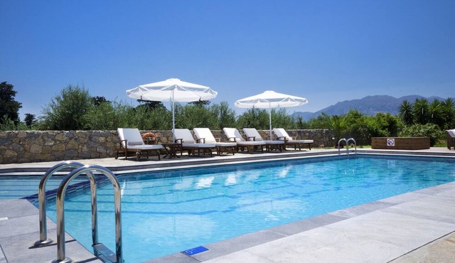 Countryside Large Pool villa Nafsika w/Childrens Play Area 6 km to the Beach. in Litsarda