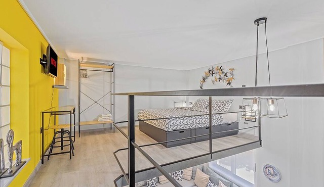Charming loft-style apartment just 60 m from Artemida’s long sandy beach!